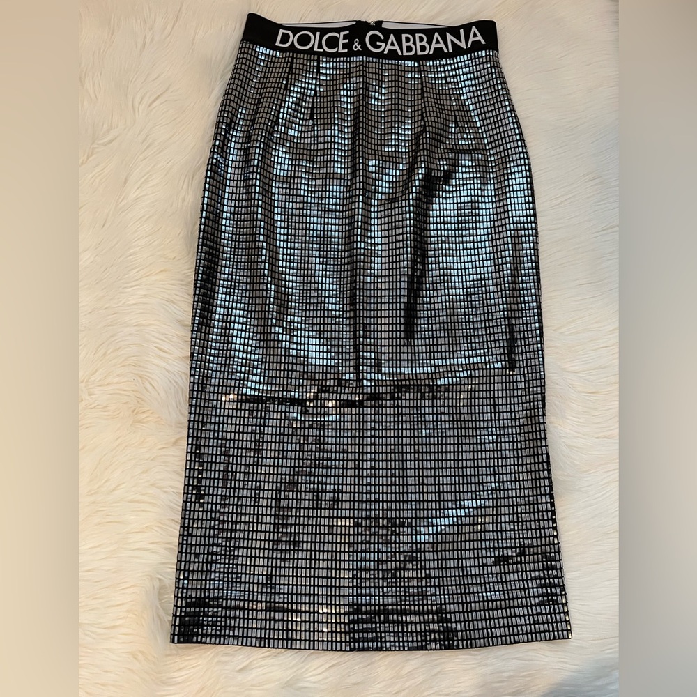Dolce & Gabbana Sequin Midi Skirt